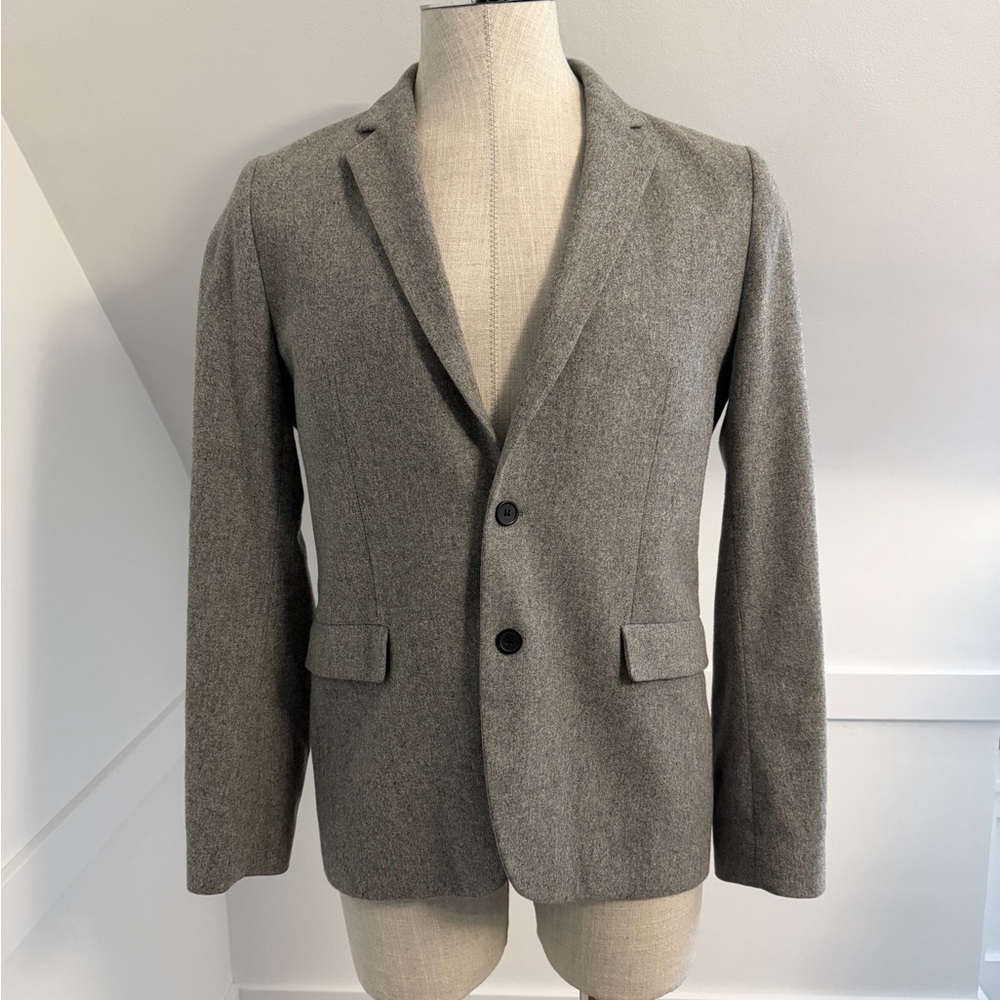 HUGO Charcoal Gray Men's Cashmere Wool Blazer